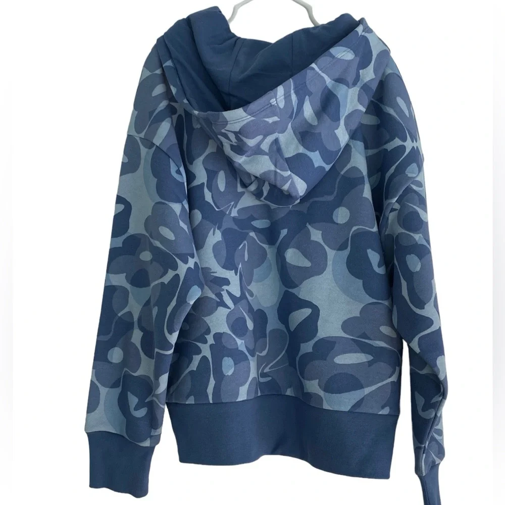 ADIDAS Girl’s Pullover Hoodie Sweatshirt in Crew Blue  Size: S - Picture 2 of 6